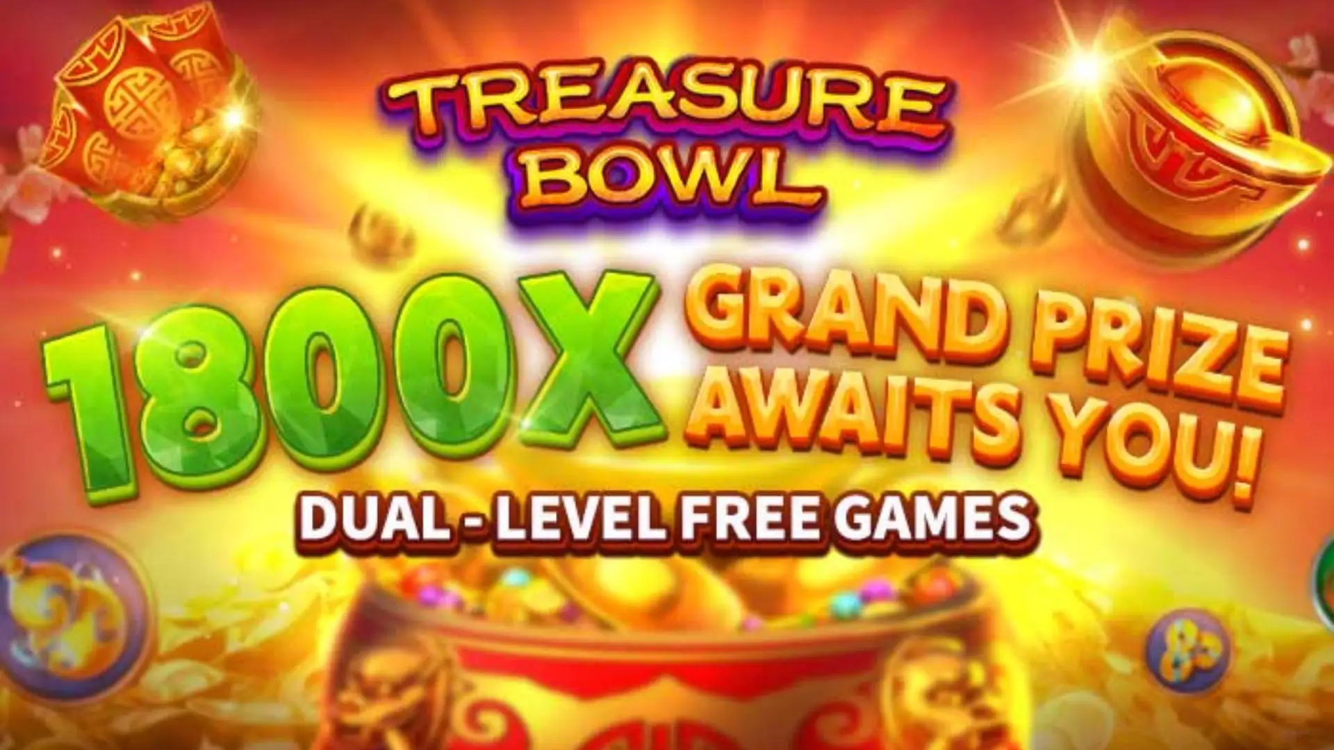 Multiplicadores Treasure Bowl yum777 - 7777x Máximo com Tigela Dourada